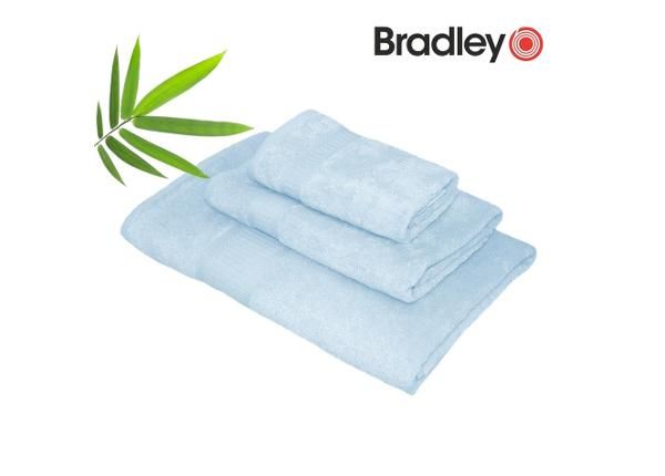 Бамбуковое полотенце 30x50 см, голубое