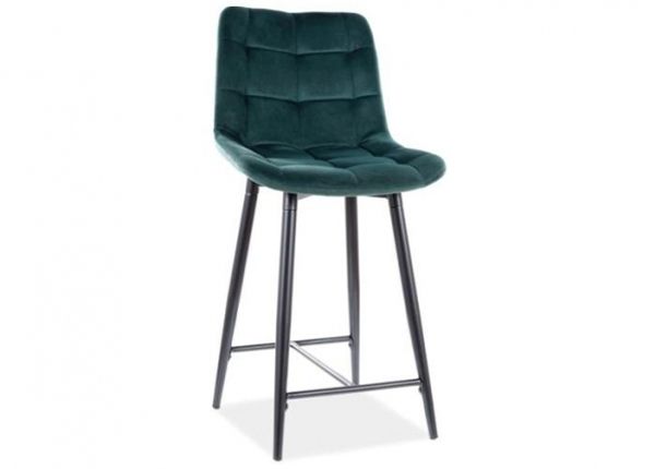 Барный стул, тёмно-зелёный