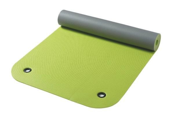 Гимнастический коврик 65x180см зеленый / серый