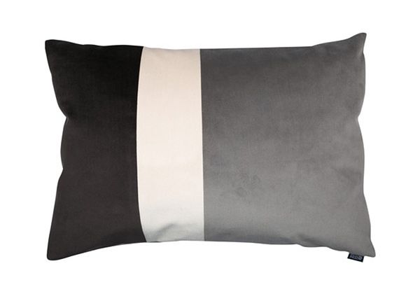 Декоративная подушка Velvet Trio Midi, темно-серый и серый 40x60 см