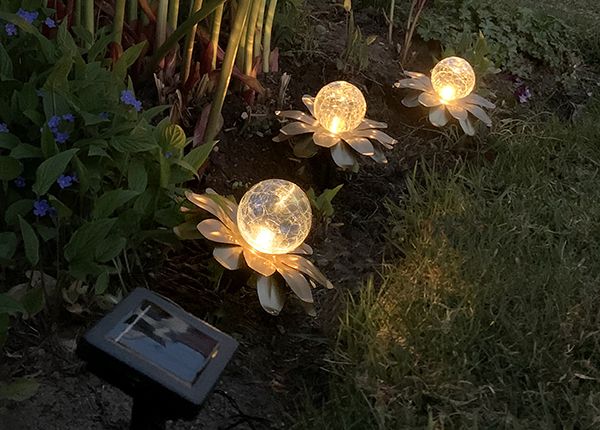 Декоративные светильники с солнечными панелями Lilly 3 шт