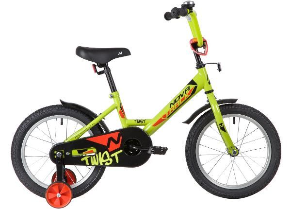 Детский велосипед 16" TWIST Novatrack зеленый