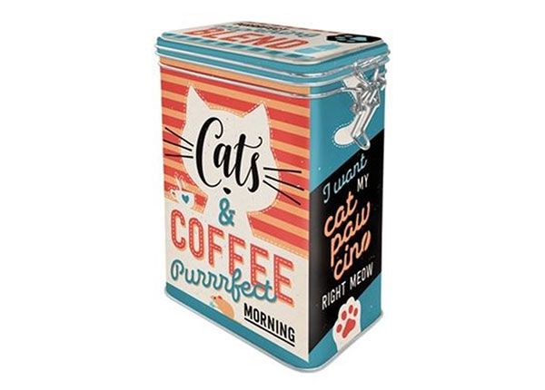 Жестяная коробка Cats & Coffee 1,3 л