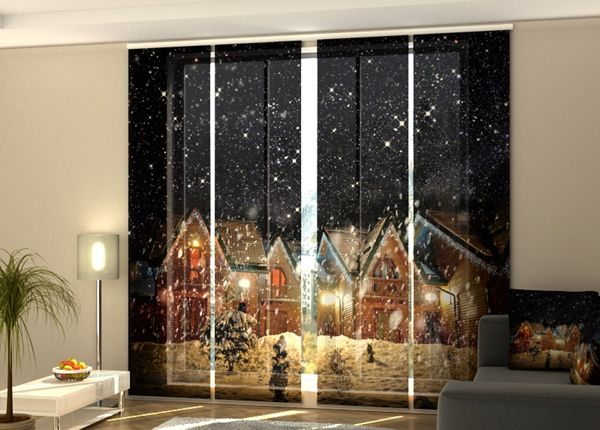 Затемняющая панельная штора Snowy Night 240x240 см