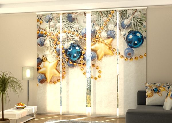 Затемняющая панельная штора Xmas Decorations on the Snow 240x240 см