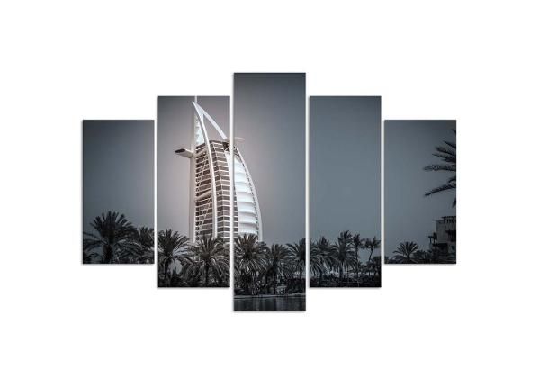 Картина из 5-частей Burj Al Arab Hotel in Dubai 100x70 см