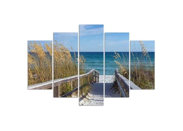 Картина из 5-частей Descend to the Beach 150x100 см