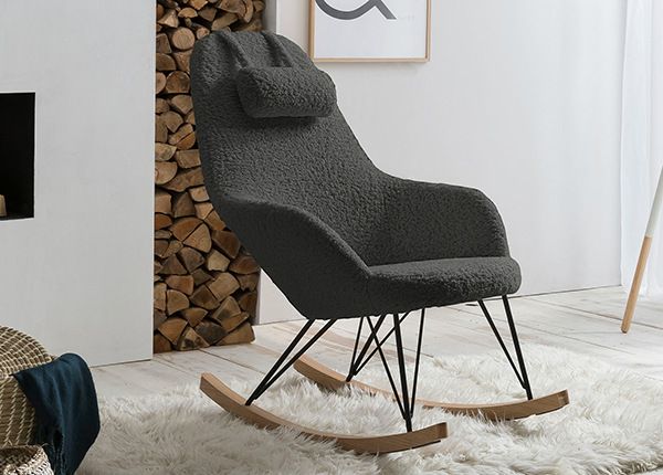 Кресло-качалка, серый