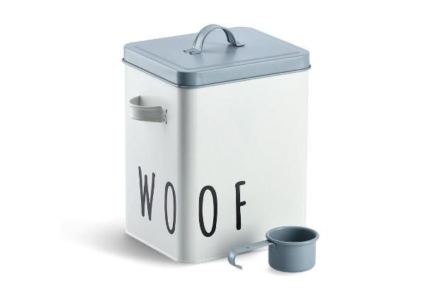 Металлическая коробка для хранения Woof, белый/синий