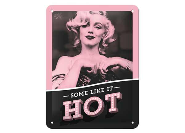 Металлический постер в ретро-стиле arylin Monroe - Some like it hot 15x20 см