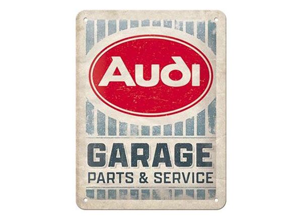 Металлический постер в ретро-стиле Audi - Garage 15x20 cm