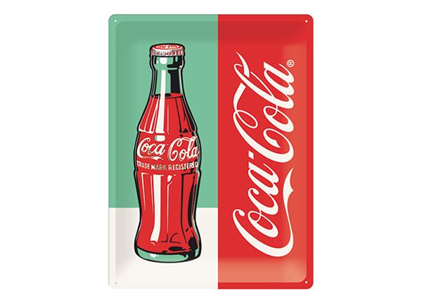 Металлический постер в ретро-стиле Coca Cola Pop Art Pudel 30x40 cm