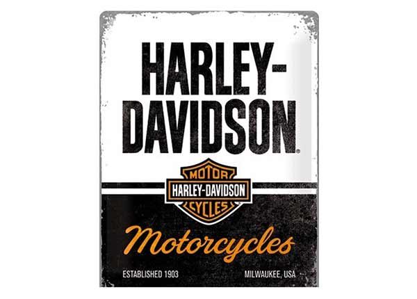 Металлический постер в ретро-стиле Harley-Davidson - Motorcycles 30x40 cm