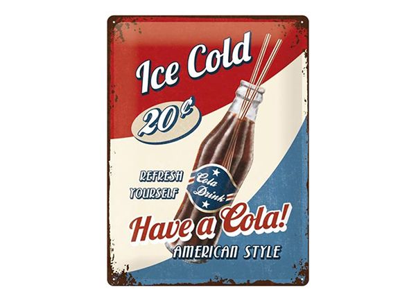 Металлический постер в ретро-стиле Have a Cola! 30x40 см