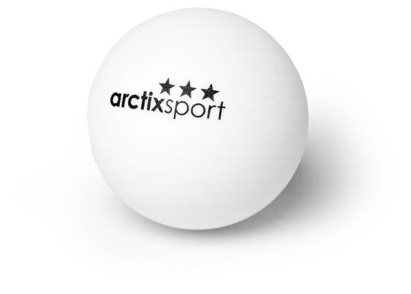 Мячи для настольного тенниса Arctix 3 Star White, 6 шт