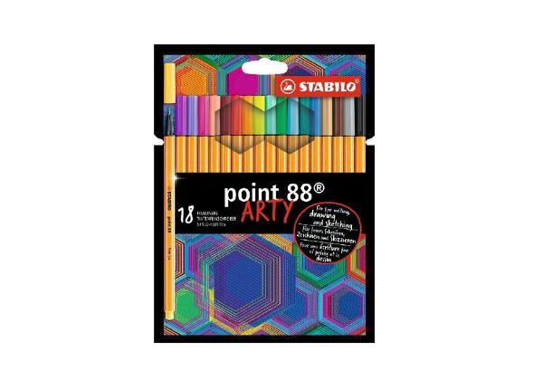 Набор капиллярных ручек Stabilo point 88 18 цветов