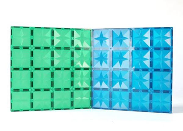 Набор магнитных блоков MNTL зеленый + голубой, 2 шт