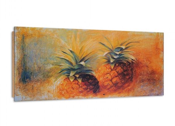 Настенная картина Two painted pineapples 3D 100x50 см