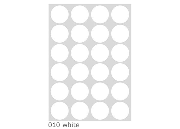 Настенная наклейка A3, Белые большие точки