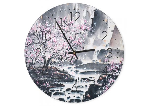 Настенные часы с изображением Cherry blossoms