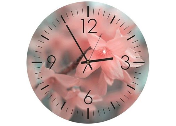 Настенные часы с изображением Pink time