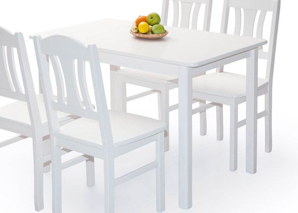 Обеденный стол Per 120x70 cm, белый