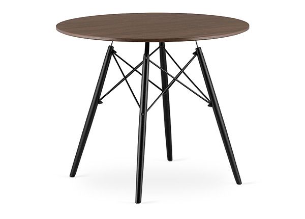 Обеденный стол Todi Ø90 cm, тёмный ясень