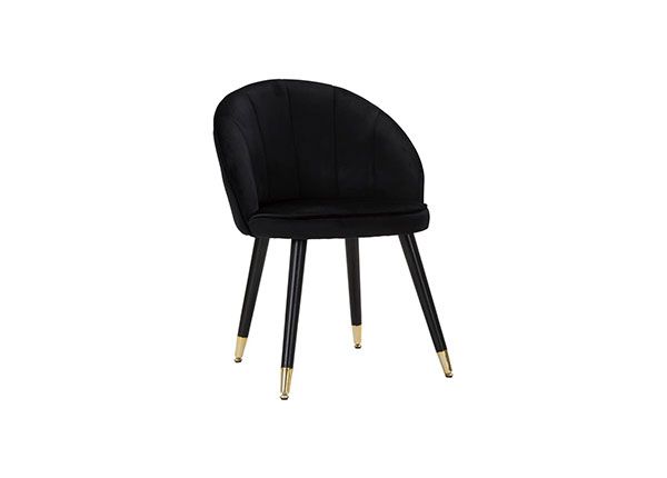 Обеденный стул Glam, чёрный/золотистый