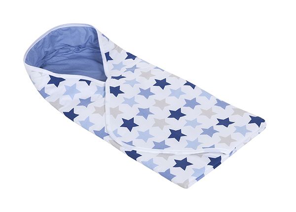 Пеленальное одеяло Mixed Stars Blue 108x95 см