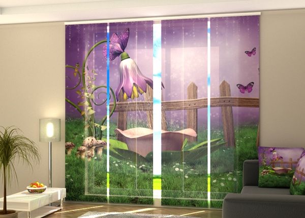 Полузатемняющая панельная штора Fairy shower 240x240 см