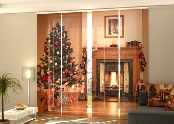 Полузатемняющая панельная штора Fireplace 240x240 см