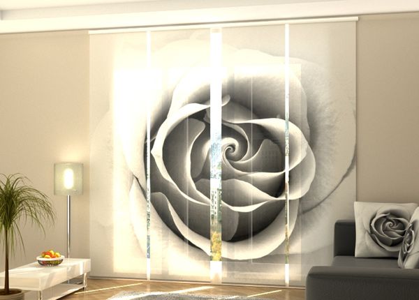 Полузатемняющая панельная штора Grey Rose 240x240 см