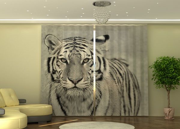 Полузатемняющая штора White Tiger 290x245 см