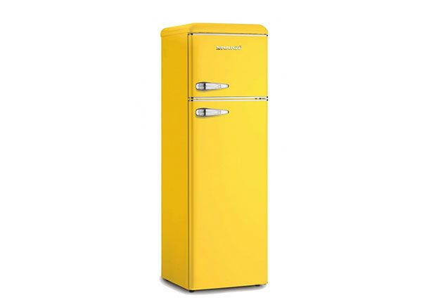 Ретро-холодильник Snaige, желтый