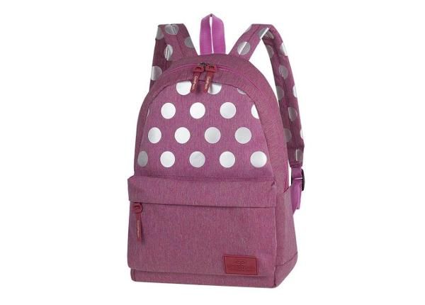 Рюкзак CoolPack Street noorukile roosa täppidega 26L