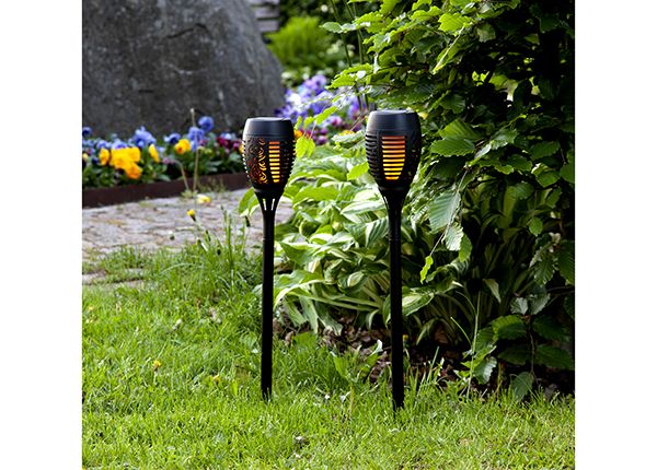 Садовые светильники Flame с солнечной батареей, 2 шт