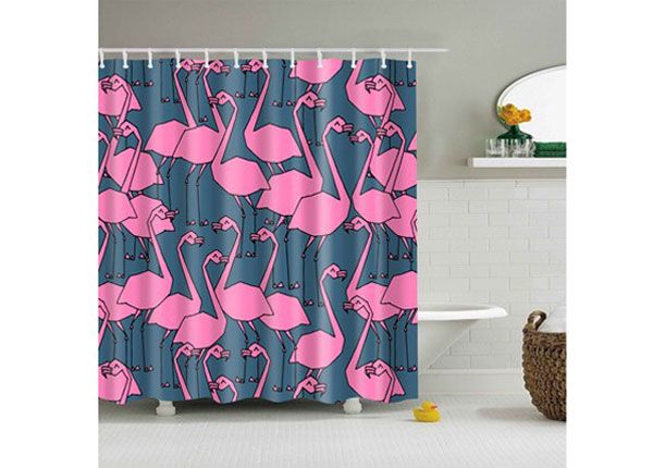 Штора для ванной Flamingo Grey 150x180 cm