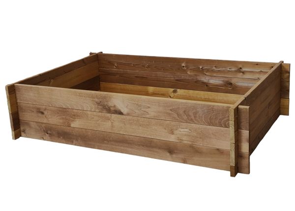 Ящик для грядки 80x120 cm, термальная древесина