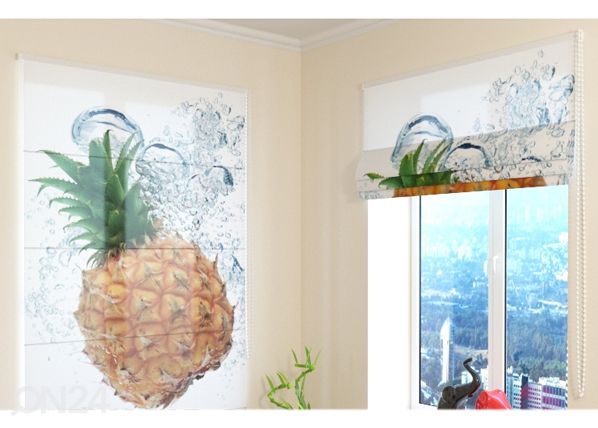 Полупрозрачная римская штора Fresh Pineapple