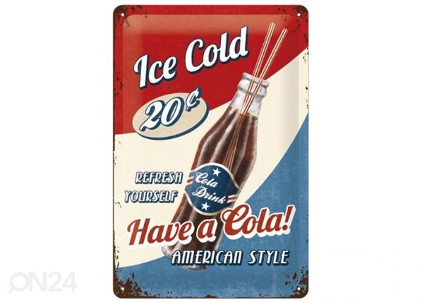 Металлический постер в ретро-стиле Have a Cola! 20x30 cm
