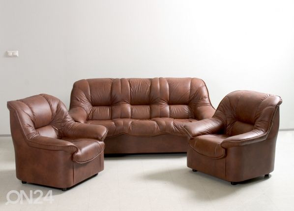 Комплект кожаных диванов Boston 3+1+1