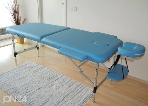 Переносной массажный стол с двумя секциями, синий