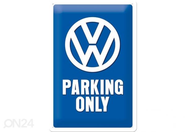 Металлический постер в ретро-стиле VW Parking only 20x30 см