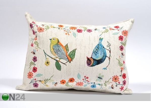 Декоративная подушка из гобелена Птицы 35x48 cm