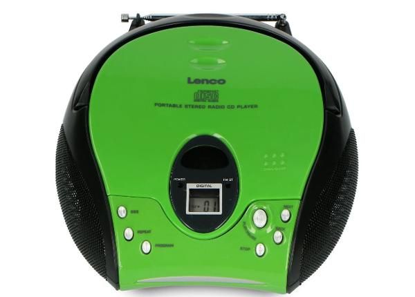 CD-радио Lenco, зеленый/черный