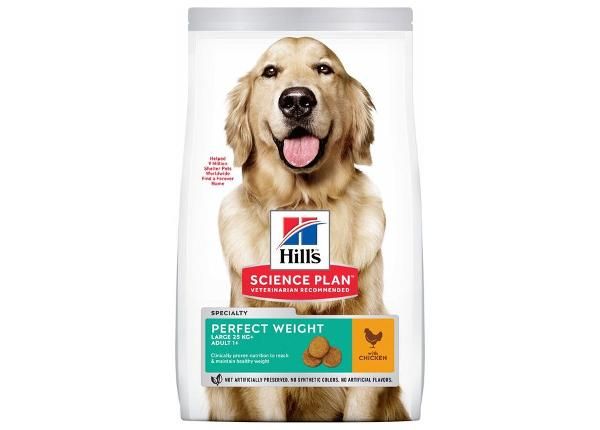 Hill's Science Plan Весовой корм для собак с курицей, для крупной собаки 12 кг