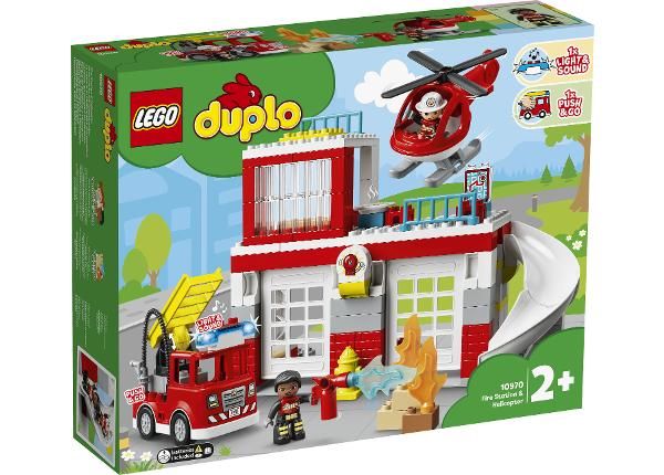 LEGO DUPLO Пожарная часть и вертолет