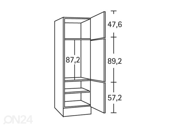 Высокий кухонный шкаф Klassik 60