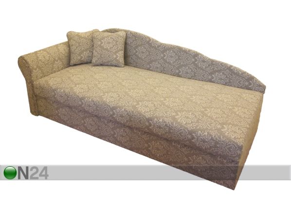 Кожаный диван-кровать с ящиком для белья Helga 90x200 cm