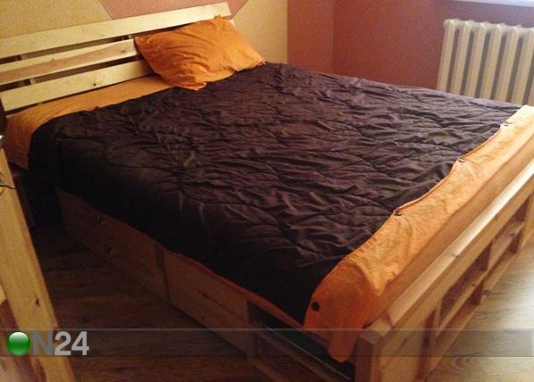Кровать с изголовьем Lunia 160x200 cm
